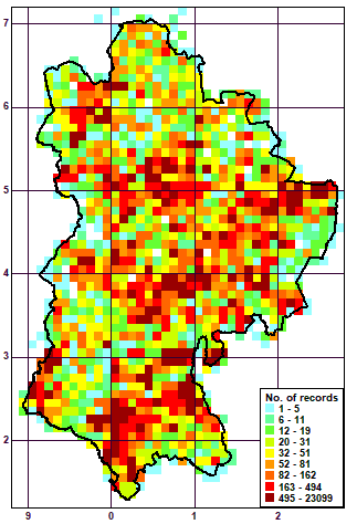 Record distribution map